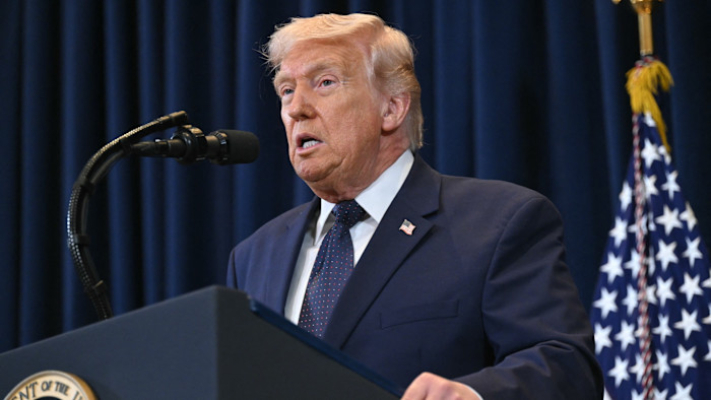 trump says iran govt could fall but not soon