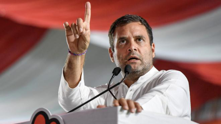 rahul gandhi slams govt over rupee fall fuel hike