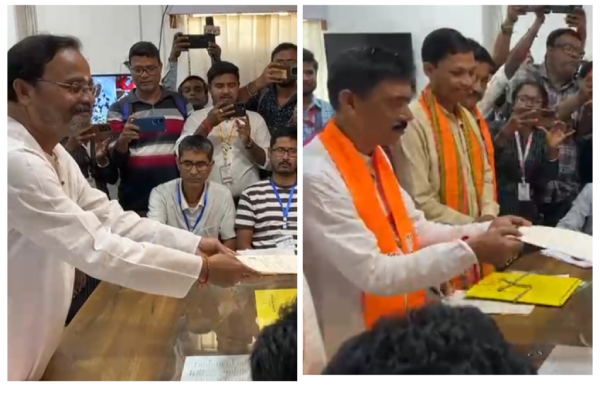 dharmanagar witnesses high-voltage nomination day