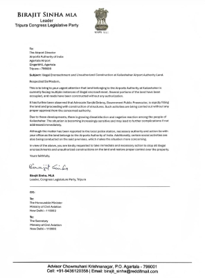 illegal construction alleged on airport land