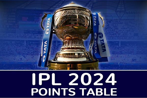 ipl 2024  points table of the tournament-