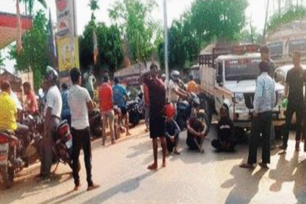 petrol crisis on top in tripura- public blocked national highway in ambassa