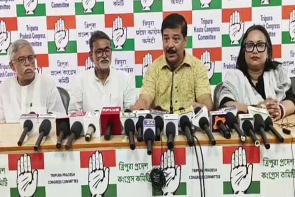 no mention about job inflation in bjp manifesto tripura congress