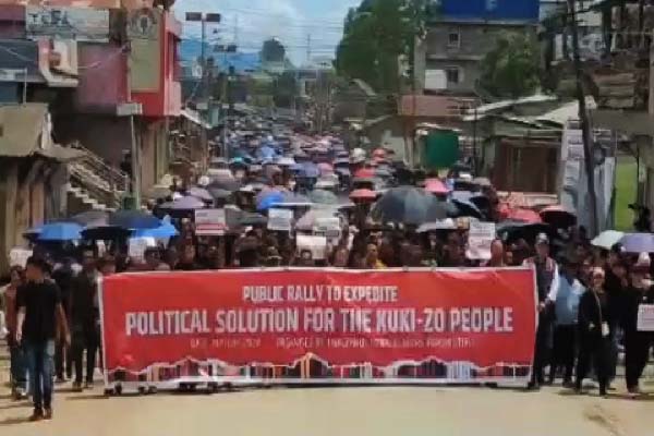 kuki-zo holds mega rally in manipur- demand separate union territory