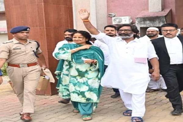 former jharkhand cm hemant soren released from jail after 5 month