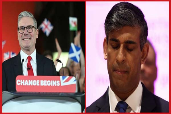 labour sweeps uk general election- rishi sunak govt suffered historic defeat